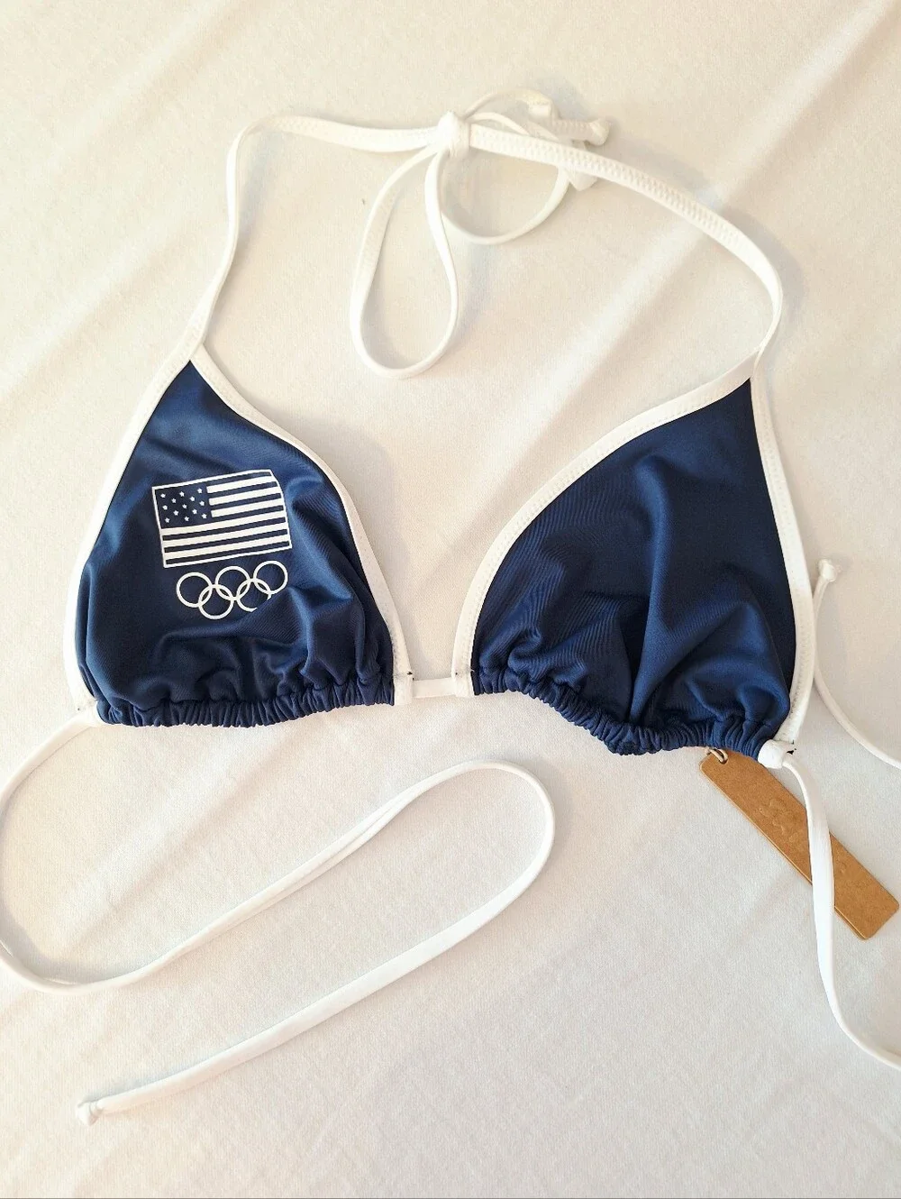 SKIMS for Team USA Olympic Signature Swim Triangle Top - Large